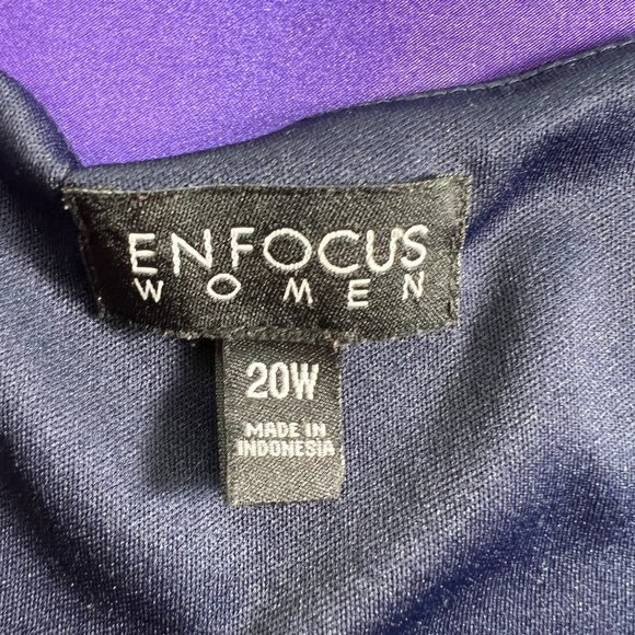 📌Enfocus  Block Stripes Sleeveless Plus Size Maxi Dress - Picture 12 of 14